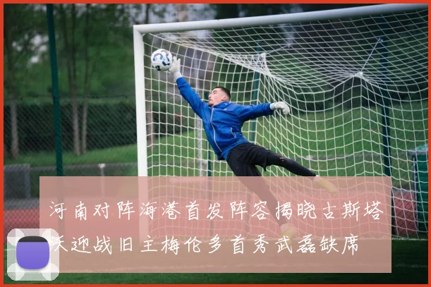 河南对阵海港首发阵容揭晓古斯塔沃迎战旧主梅伦多首秀武磊缺席